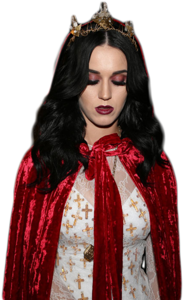 Katy Perry Red Capeand Crown PNG