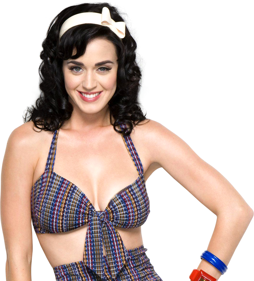 Katy Perry Retro Pinup Look PNG