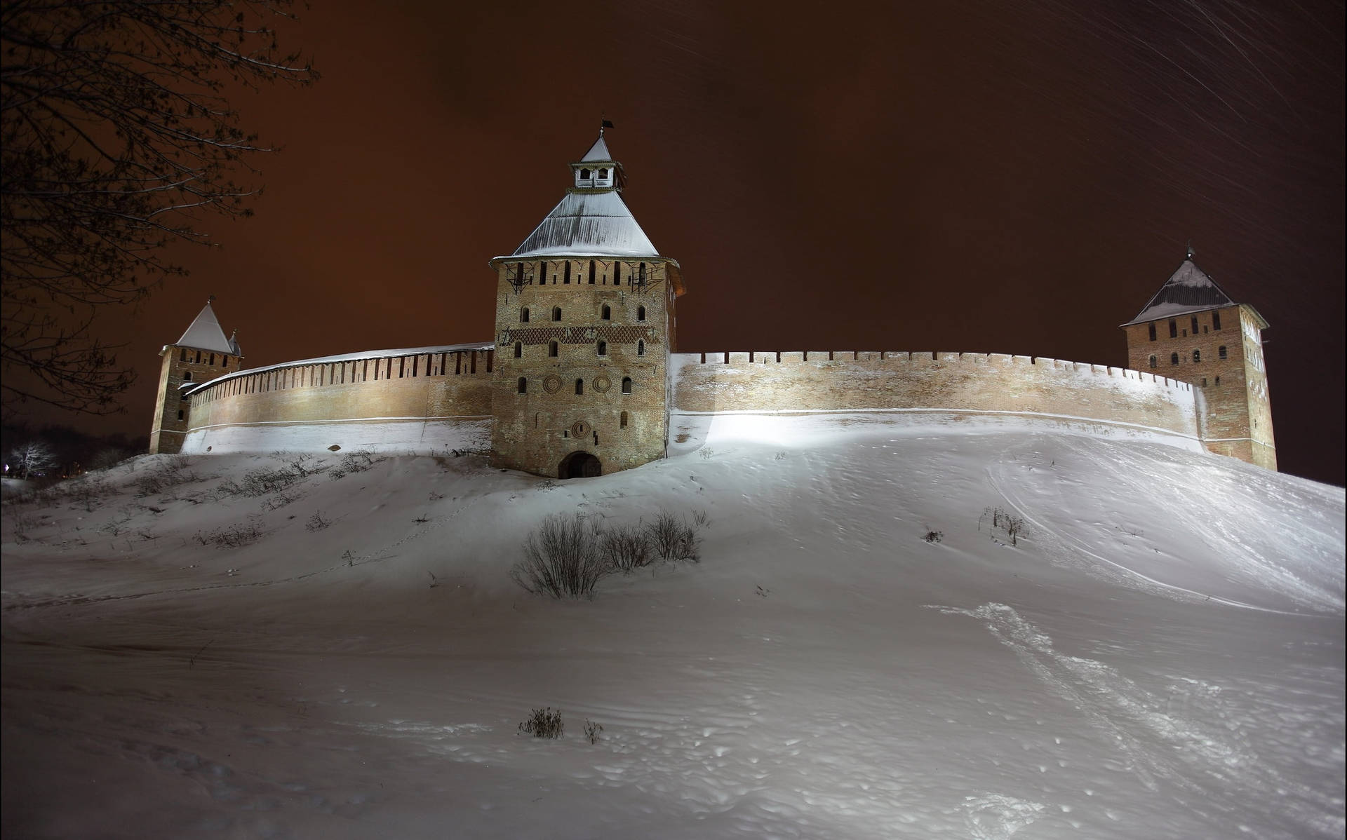 Kaunas Frozen Castle Wallpaper