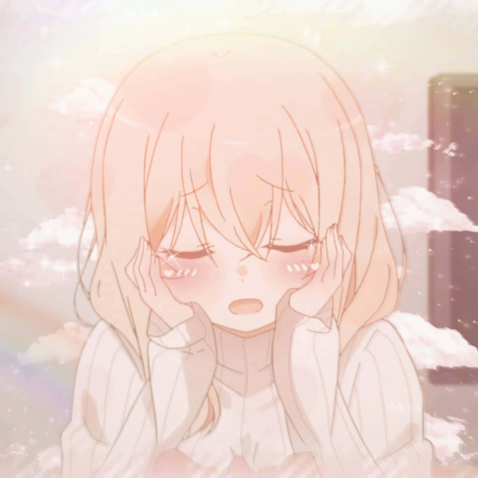 Chicade Anime Triste Con Estética Kawaii Fondo de pantalla