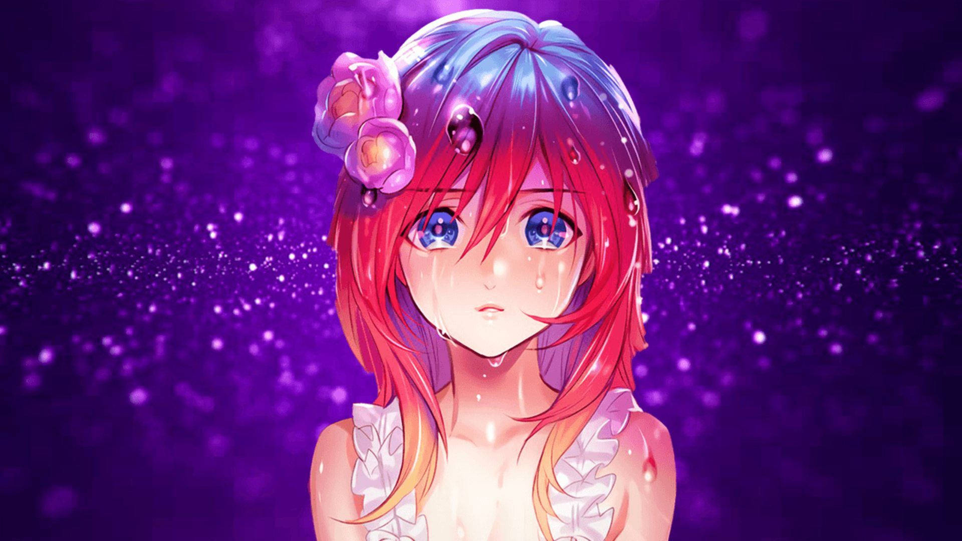 Kawaii Anime Girl Crying Wallpaper