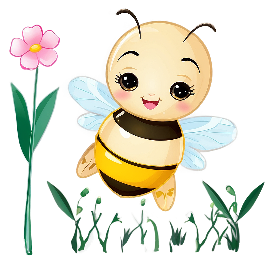 Download Kawaii Bee Cute Clipart Png 57 | Wallpapers.com