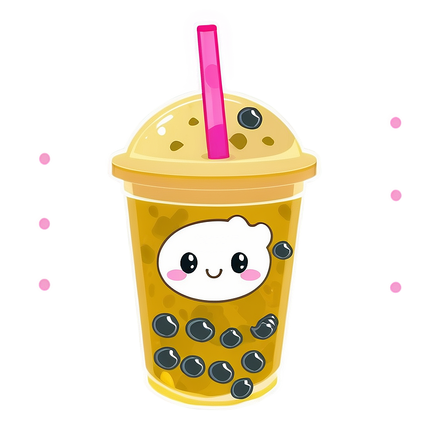 Download Kawaii Bubble Tea Png 05062024 | Wallpapers.com