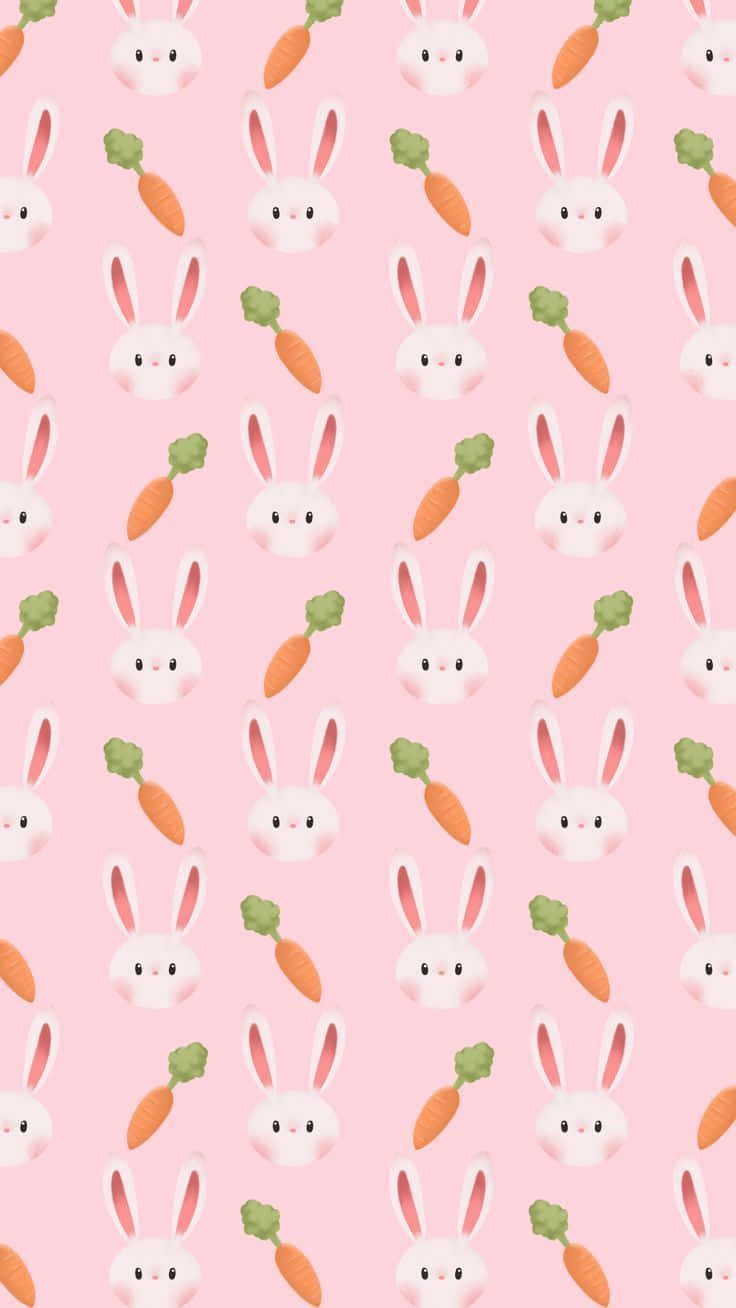 ¡ponlecreatividad A Este Fondo De Pantalla De Kawaii Bunny! Fondo de pantalla