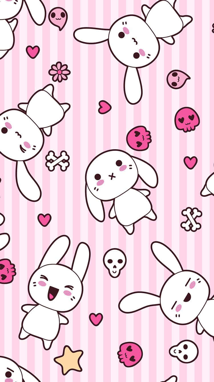 Adorable Kawaii Bunny Wallpaper