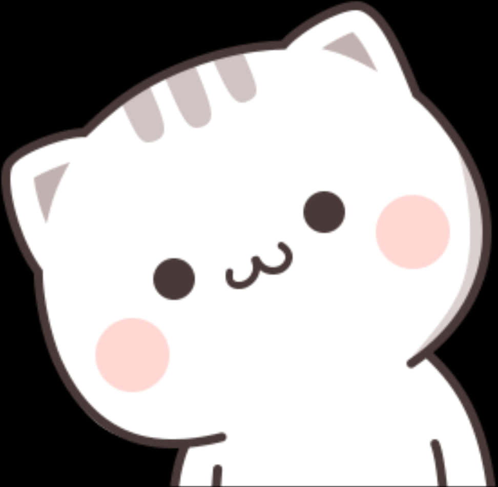 Kawaii Cat Sticker PNG