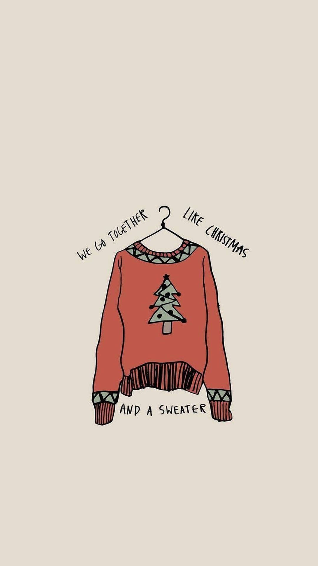 Kawaii Christmas Sweater Wallpaper