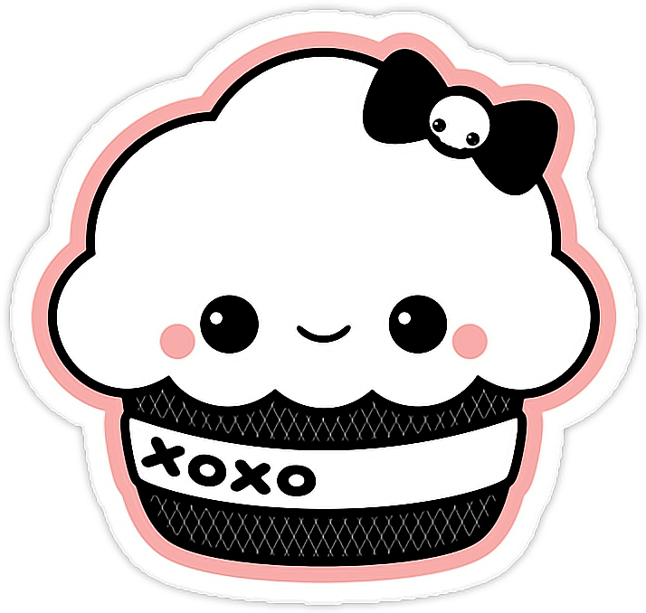 Kawaii Cloud Sticker X O X O PNG