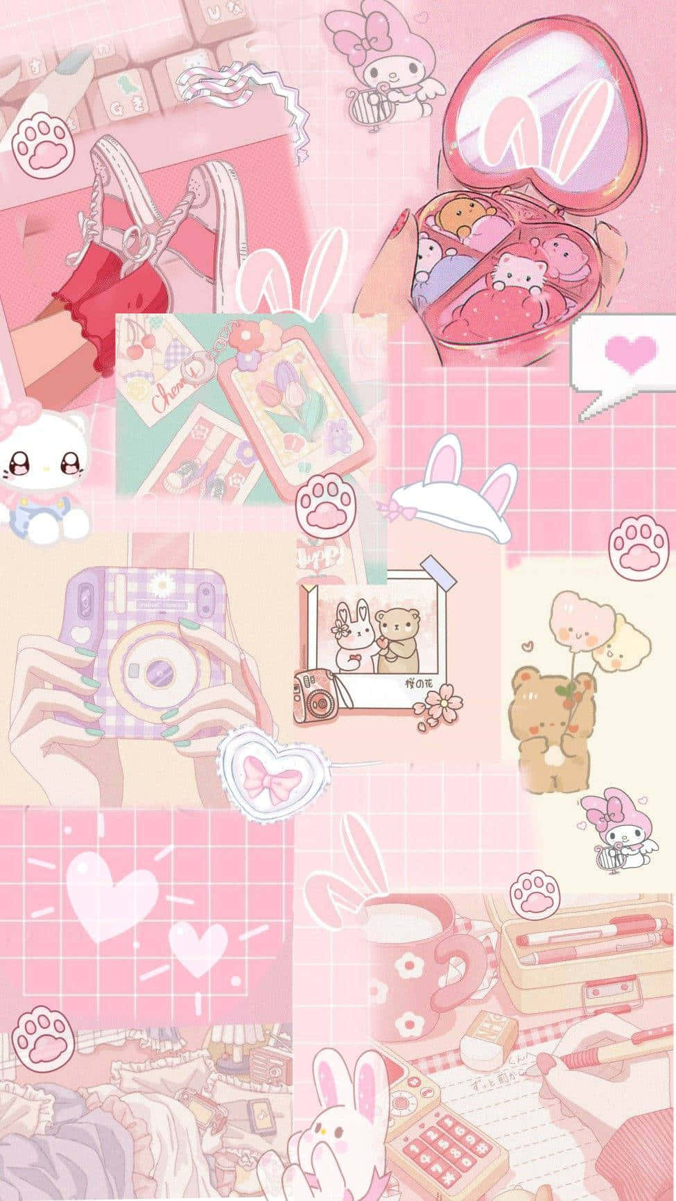 Kawaii Collage Aesthetic Wallpaper Wallpaper