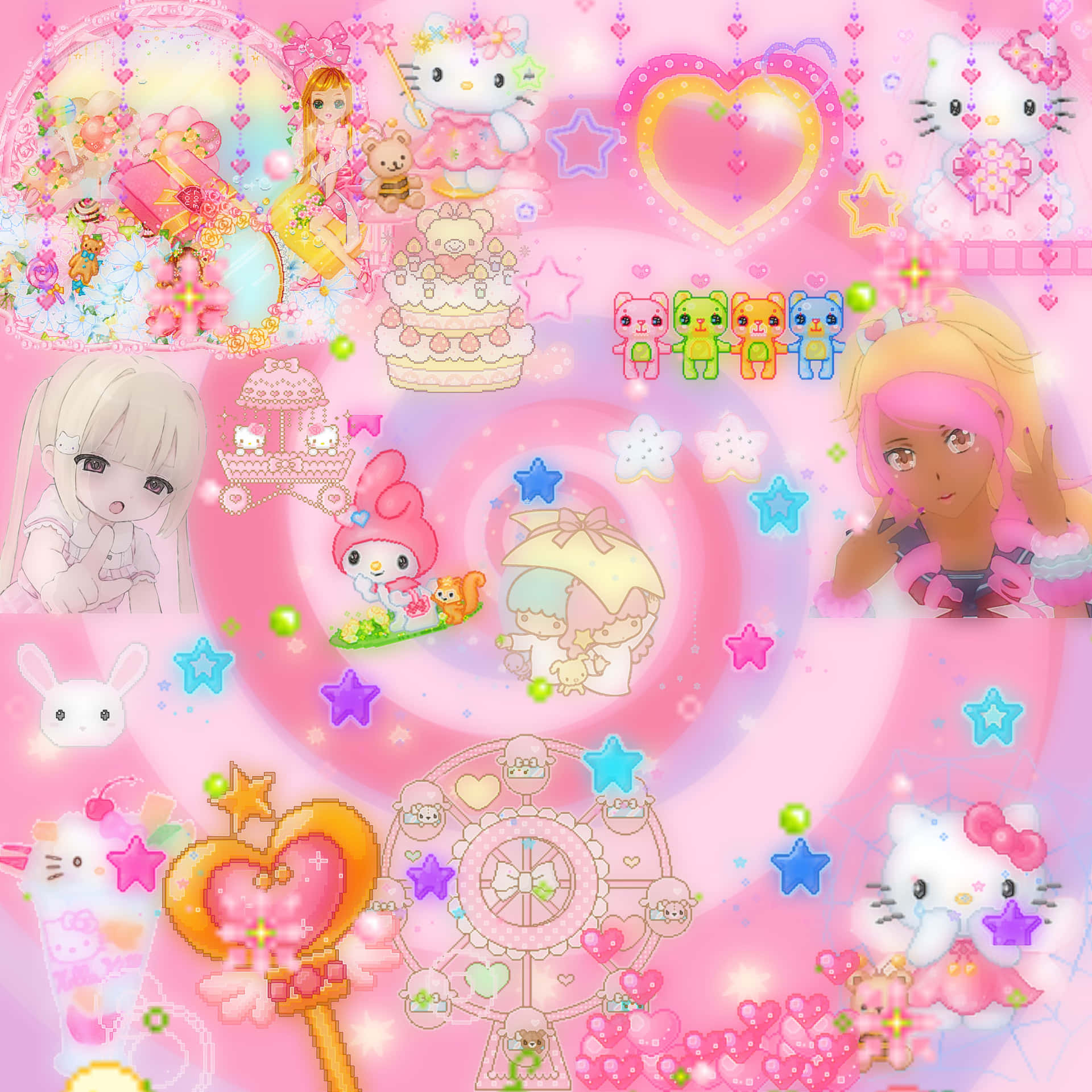 Kawaii Collage Pastel Fantasy.jpg Wallpaper