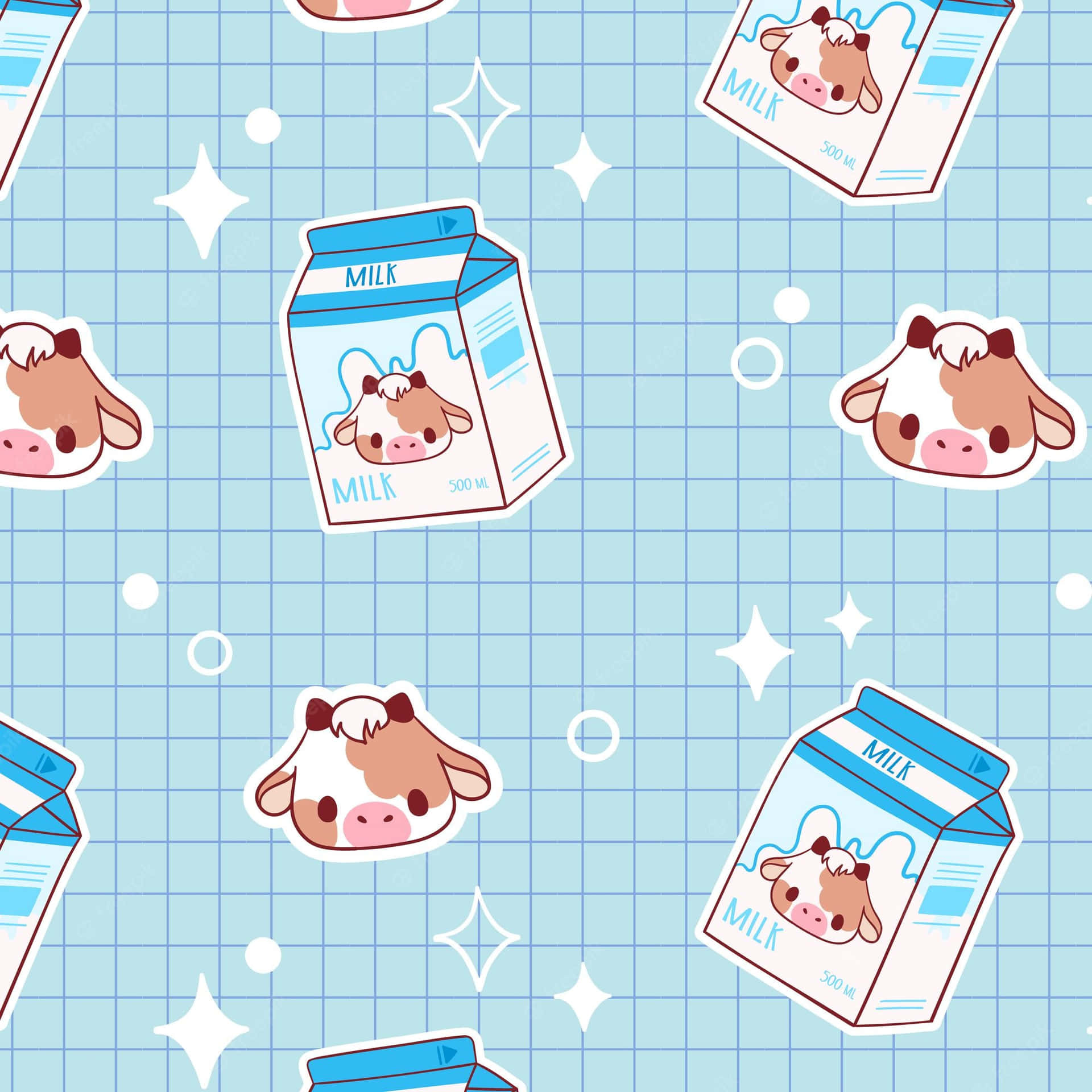 100+] Kawaii Cute Cow Wallpapers