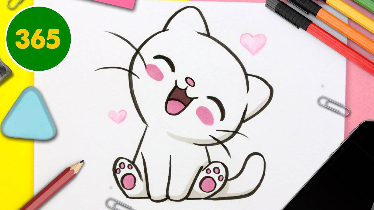 Spred kærligheden, med disse søde og kælne Kawaii Cute Animals! Wallpaper