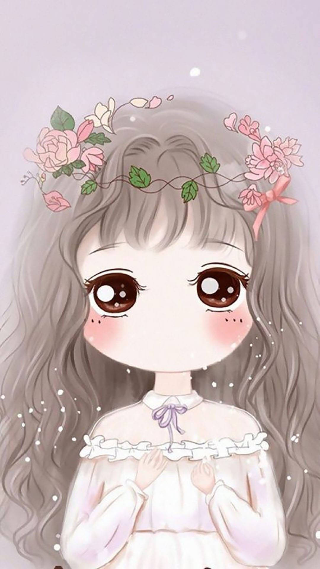 Kawaii Cute Girly Flower Crown Wallpaper