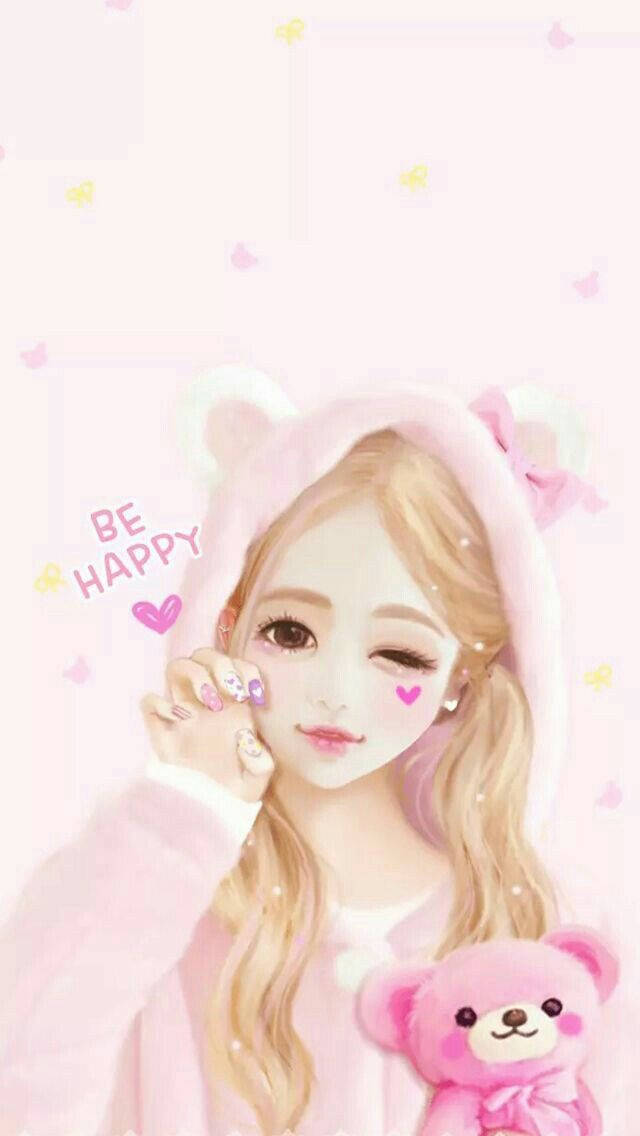 Kawaii Cute Girly Fluffy Hoodie Wallpaper