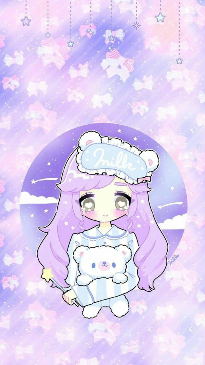 Kawaii Cute Girly Milk Sleep Mask Wallpaper
