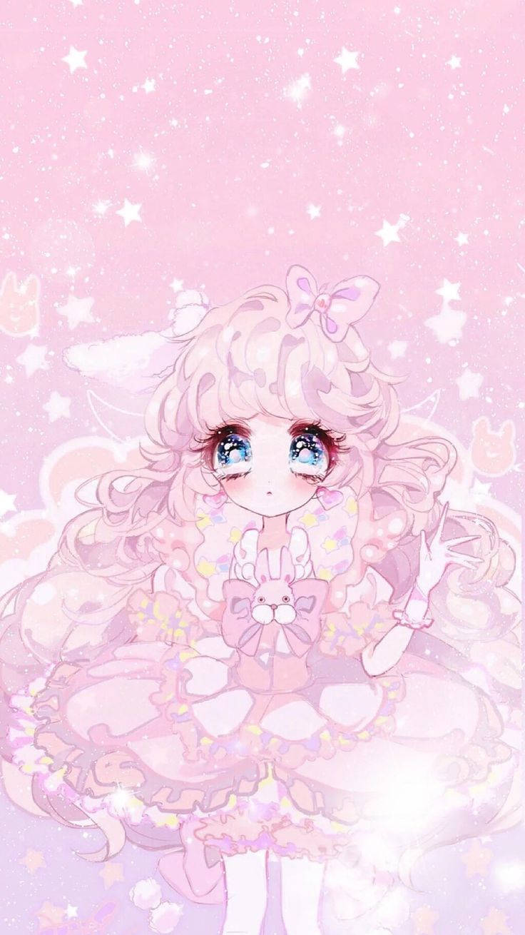 Kawaii Cute Girly Pink Princess Background