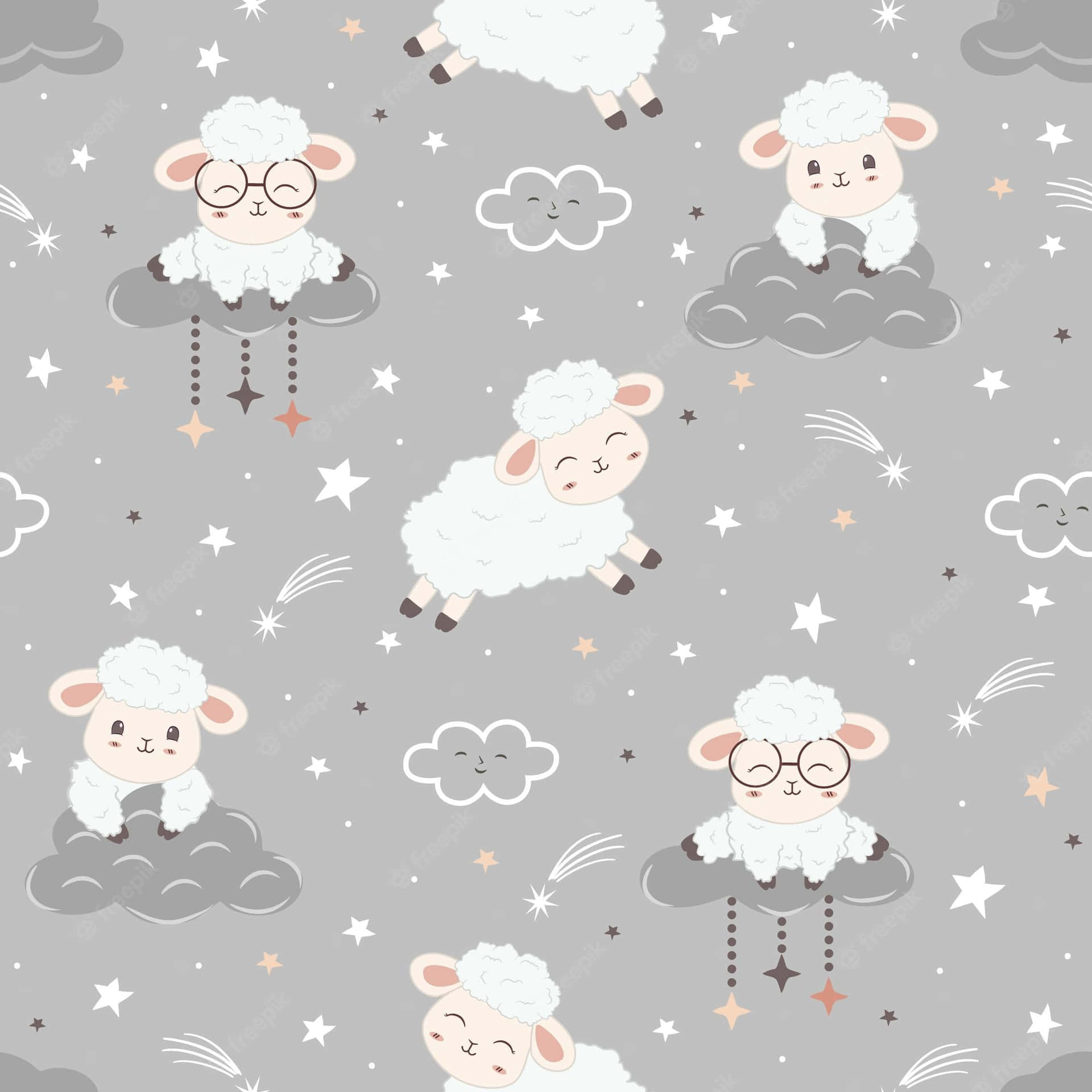Kawaii Cute Sheep Picture