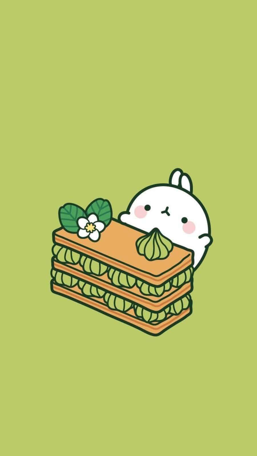 Deliciasde Postres Kawaii Coloridos Fondo de pantalla