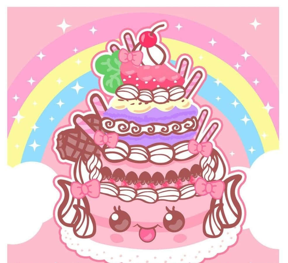 Irresistibly Cute Kawaii Dessert Collection Wallpaper