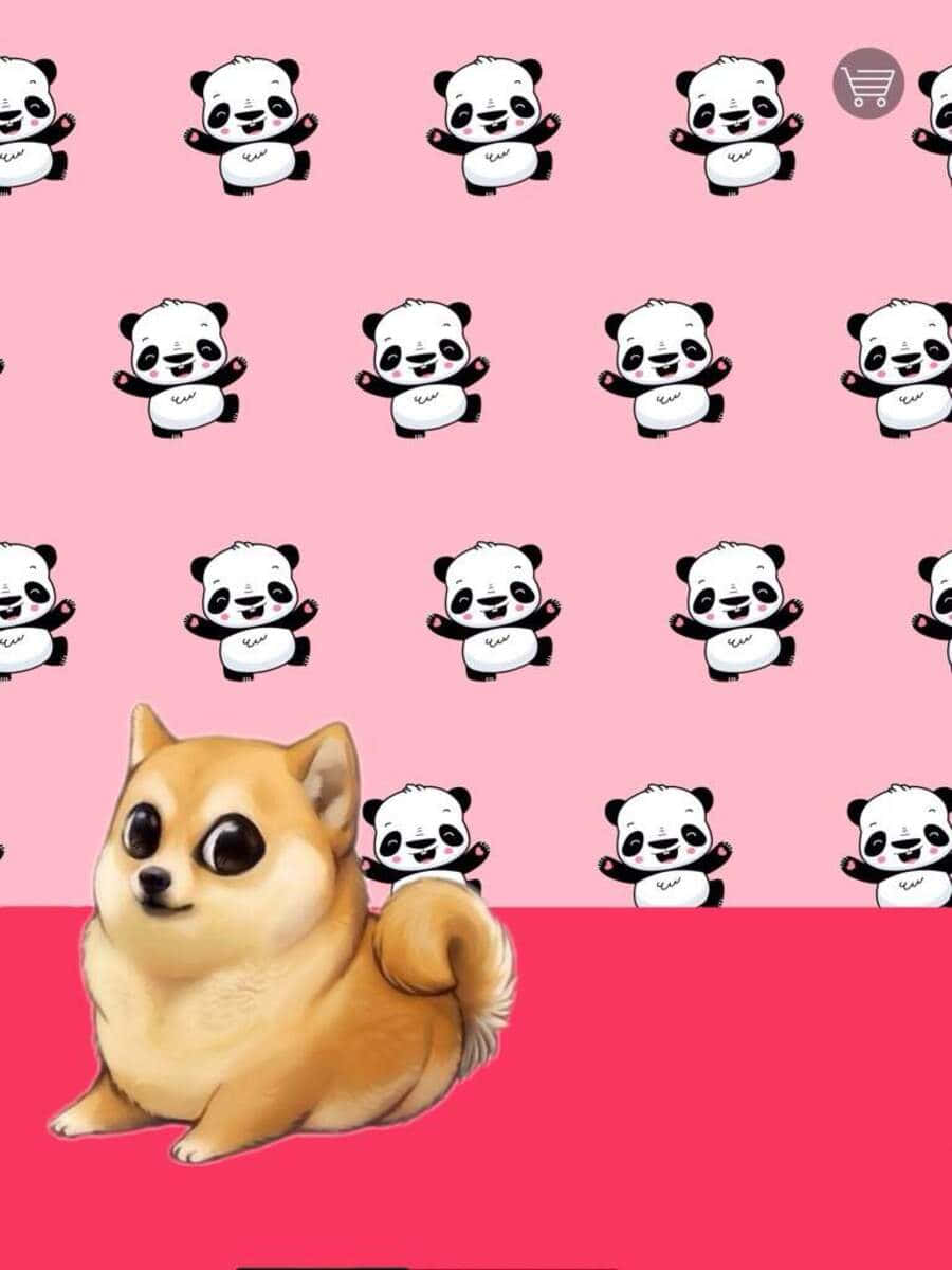 Download Cute Cartoon Dog Greeting Hello Wallpaper  Wallpaperscom