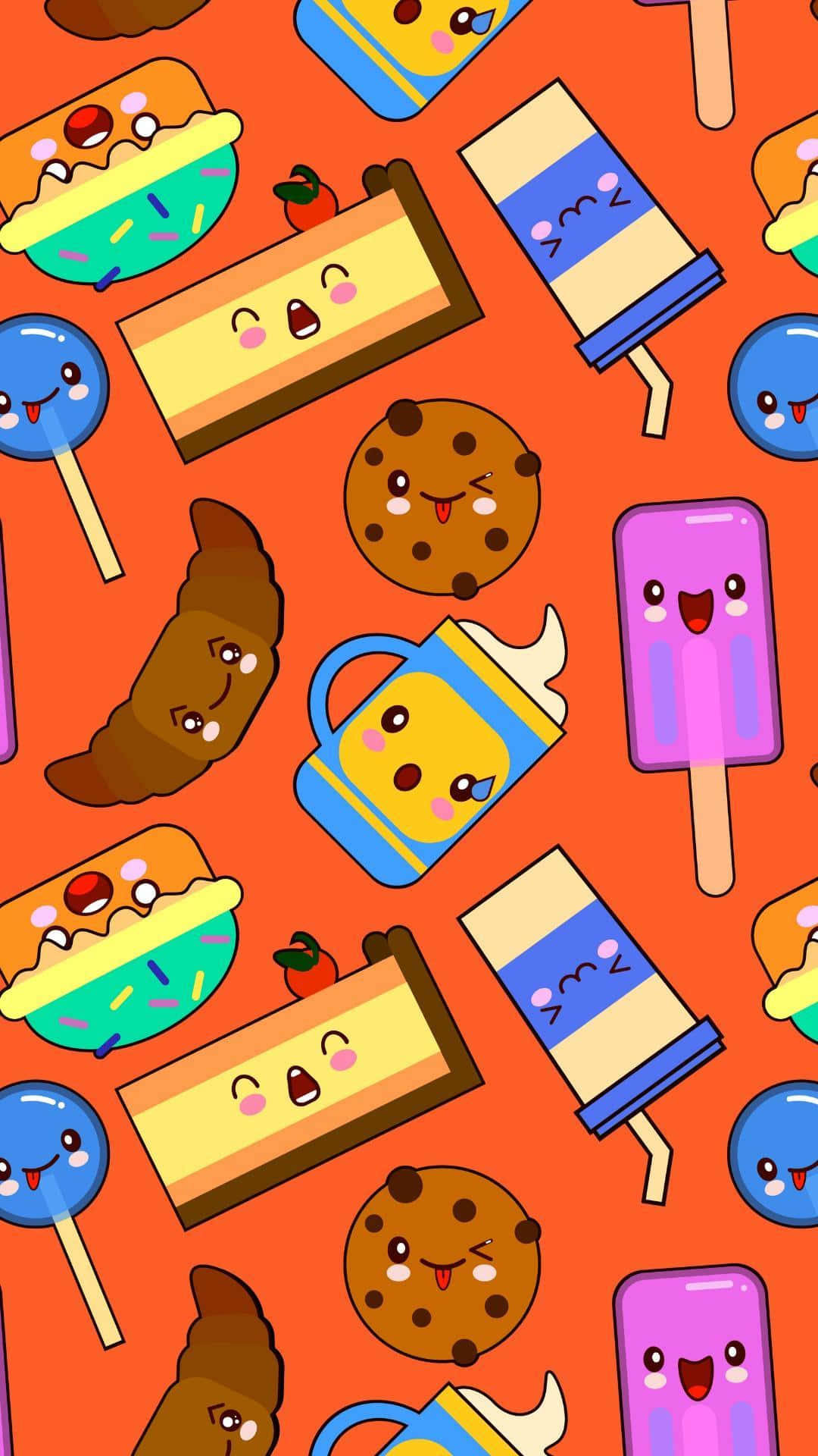 Wallpaper Makanan Kawaii Yang Imut Dan Menyenangkan Wallpaper