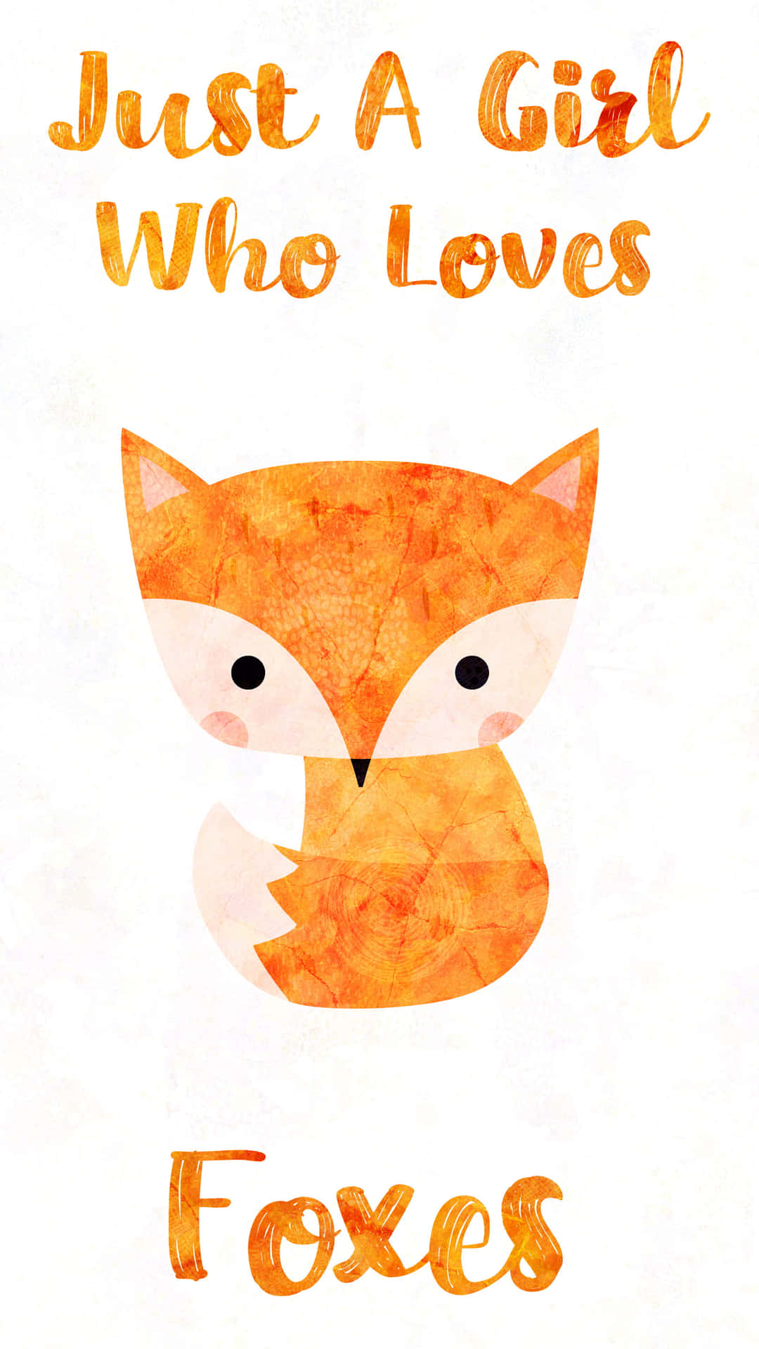 Cute Kawaii Fox Wallpaper for your Smartphone Wallpaper