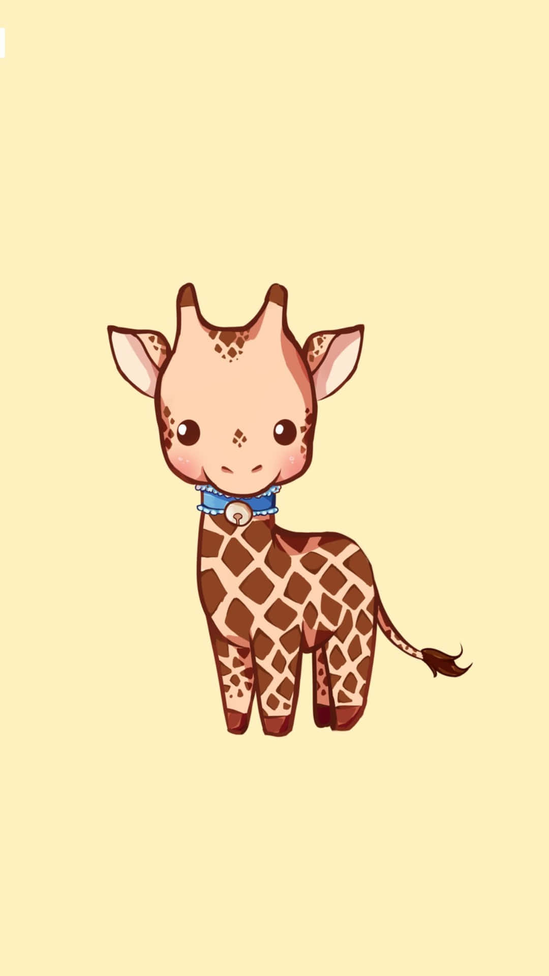 Cute Kawaii Giraffe Illustration Wallpaper