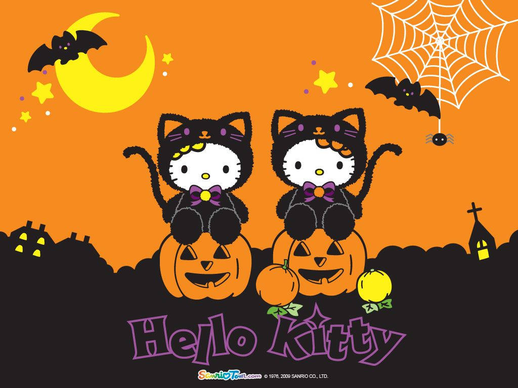 Kawaii Halloween Two Hello Kitty Wallpaper
