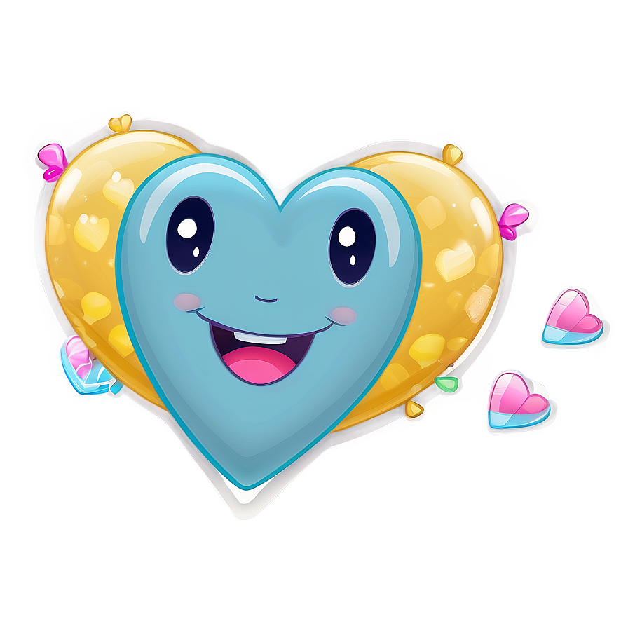 Kawaii Heart Character Png 23 PNG