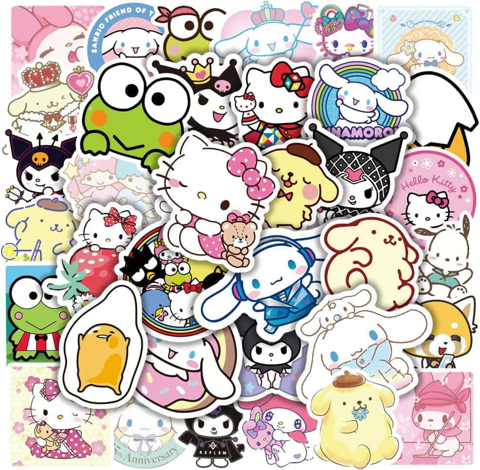 Cute and Colorful Kawaii Hello Kitty Wallpaper Wallpaper