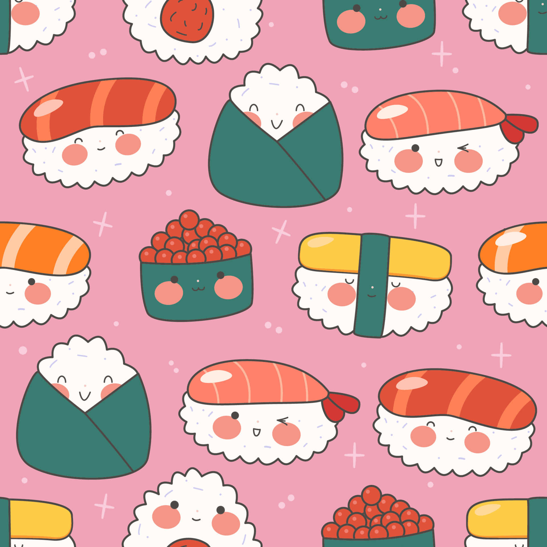 Download Delightful Kawaii Japanese Food Arrangement Wallpaper ...