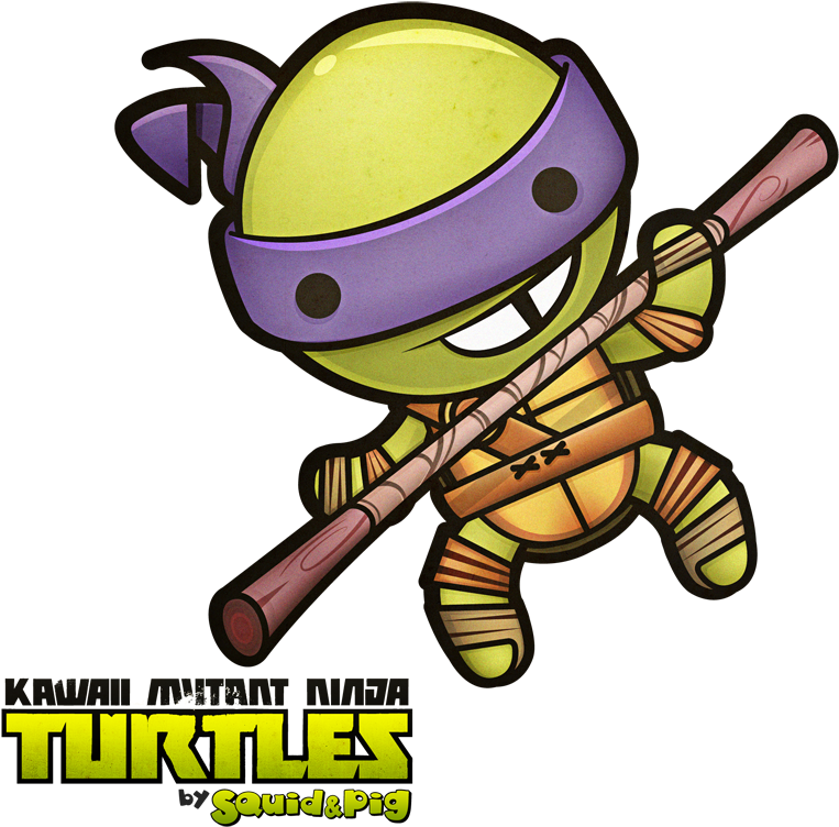 Kawaii Ninja Turtle Donatello PNG