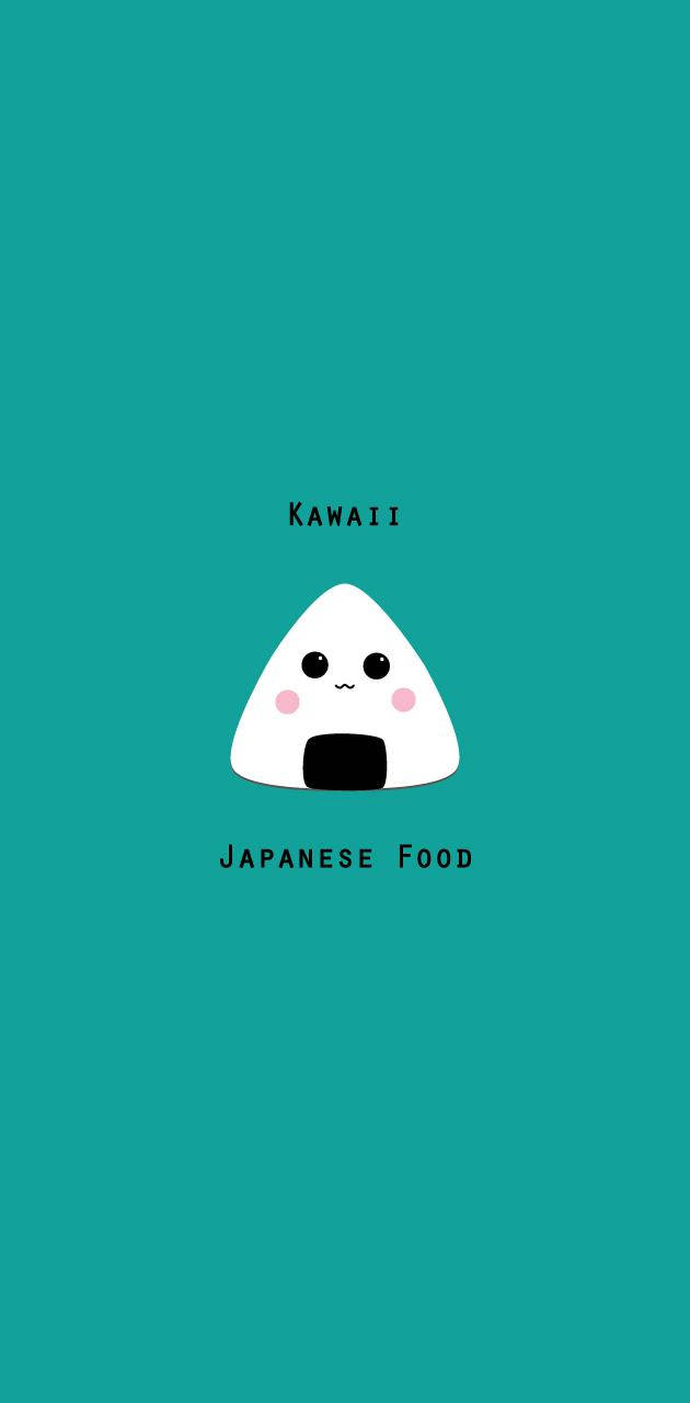 Kawaii Onigiri Cute Japanese Food Illustration Wallpaper
