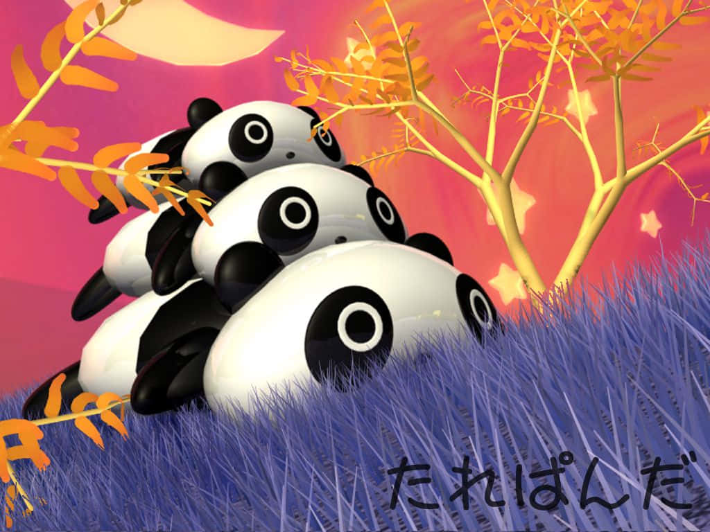 A Short and Sweet Kawaii Panda" Wallpaper