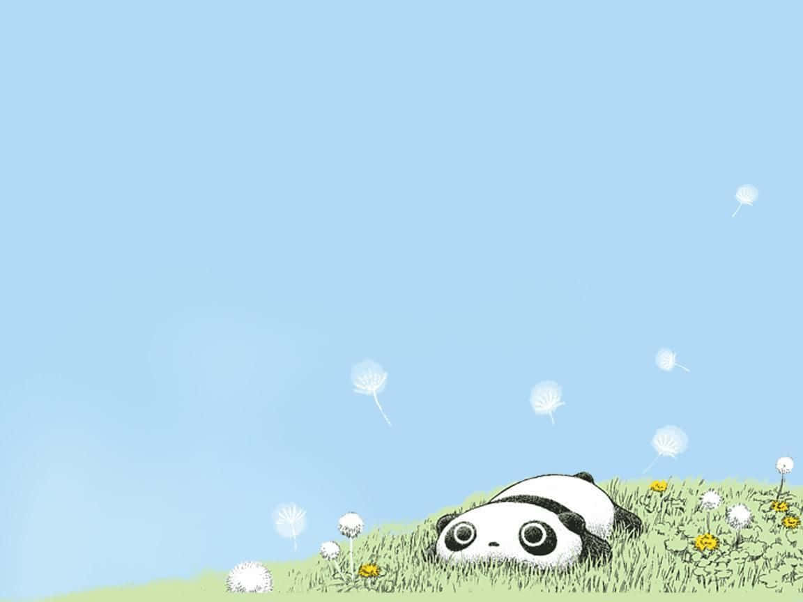 Adorable Kawaii Panda Wallpaper