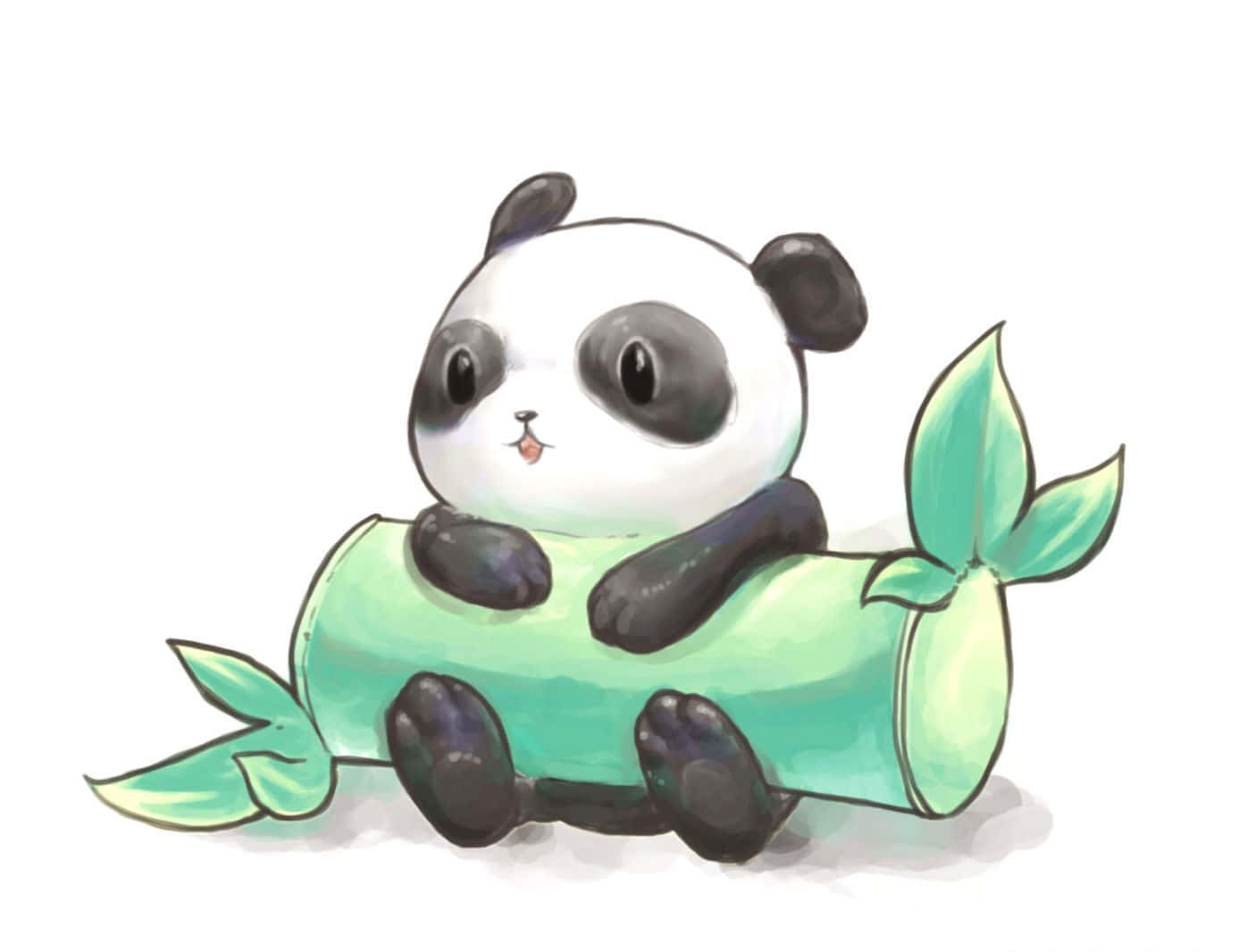 Look at this adorable Kawaii Panda" Wallpaper