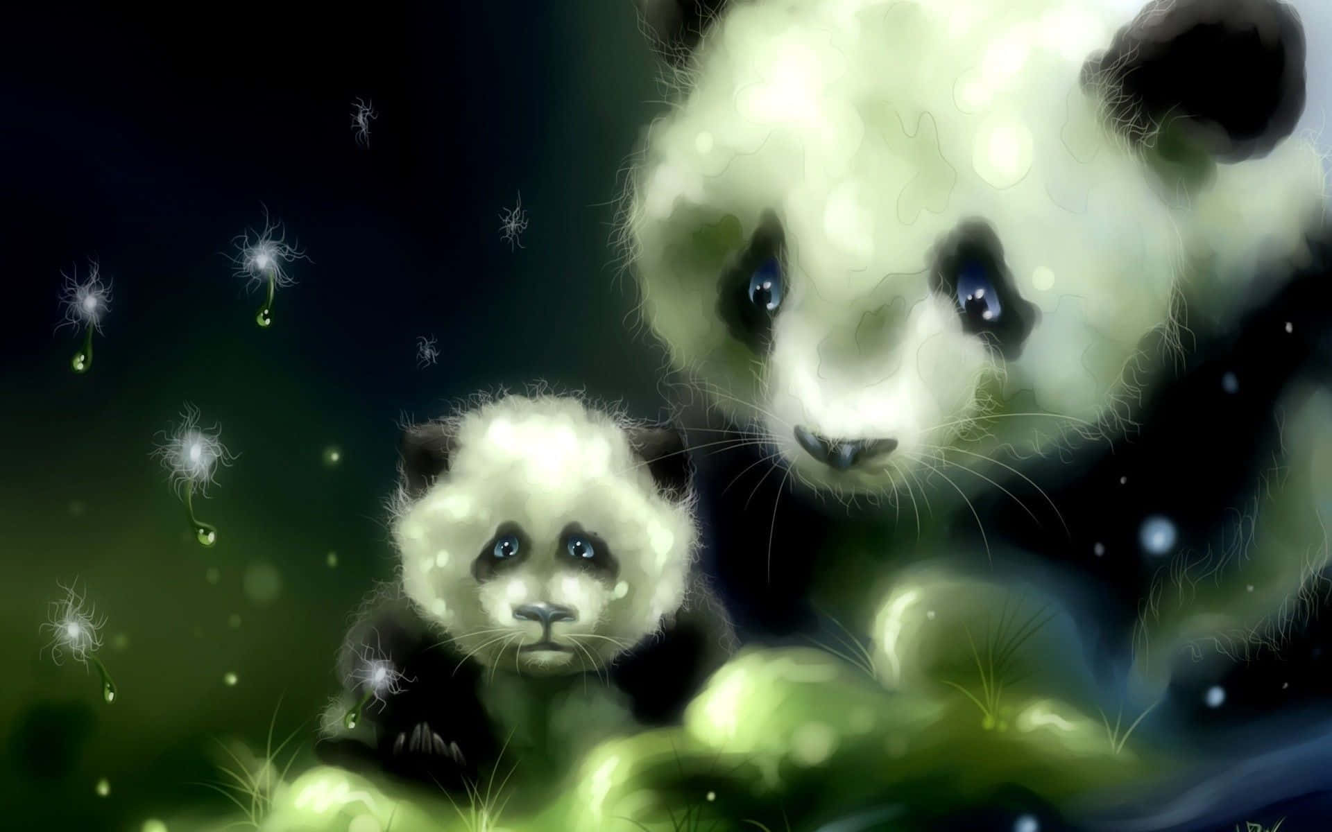 The Adorable Kawaii Panda" Wallpaper