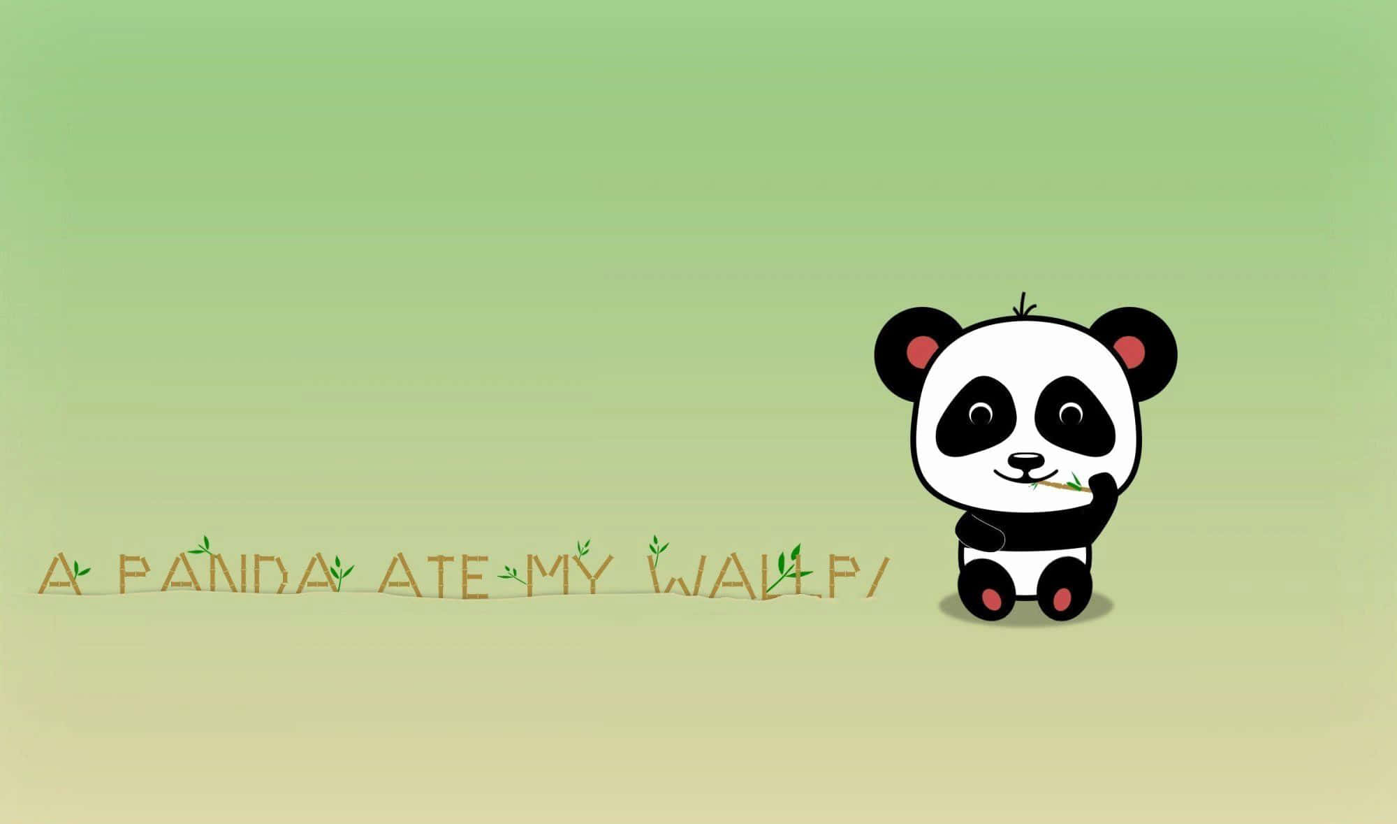 Aww-some Adorable Kawaii Panda! Wallpaper