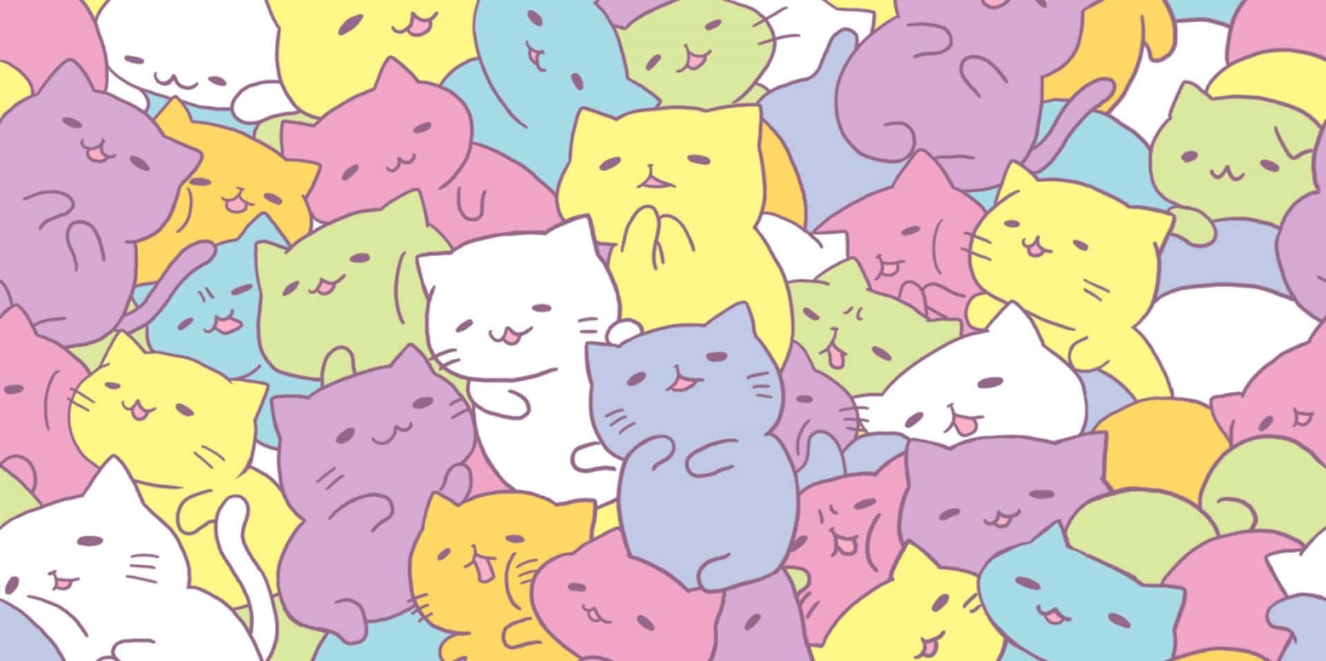 Explore the World with This Kawaii Pastel Laptop Wallpaper