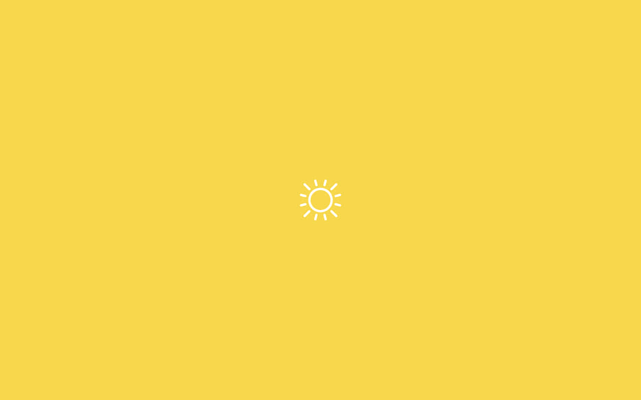 A Yellow Background With A Sun On It Wallpaper