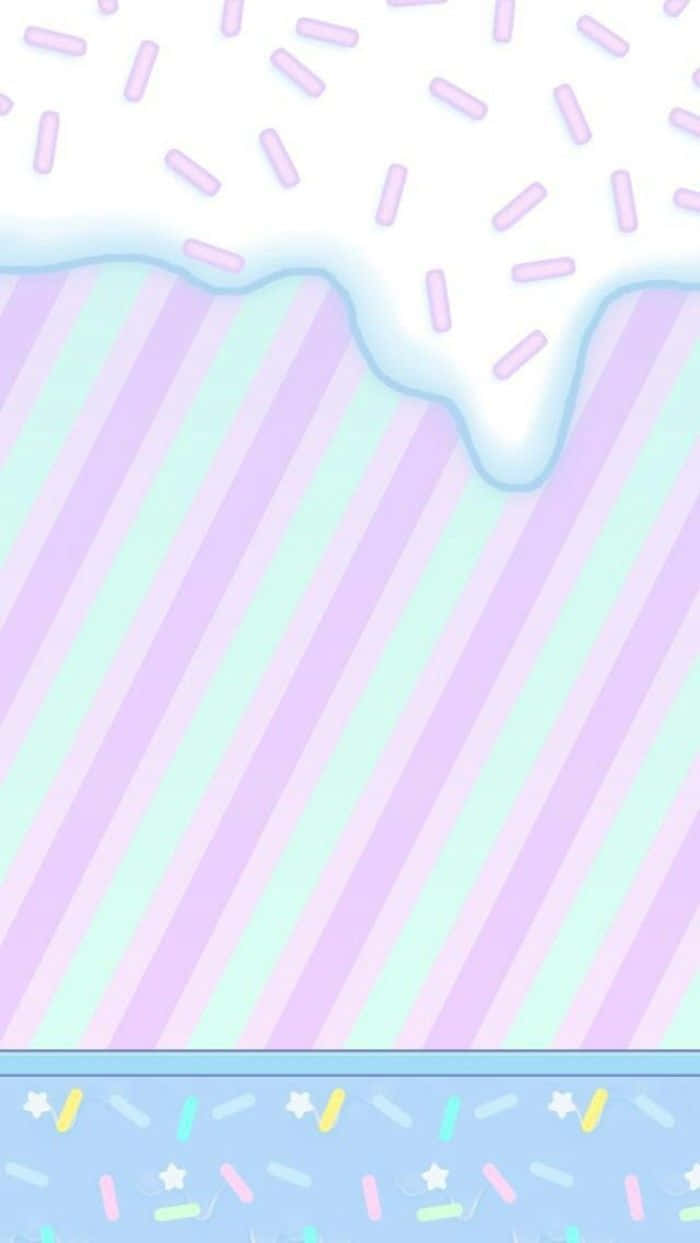 Kawaii Pastel Candy Sprinkles Wallpaper