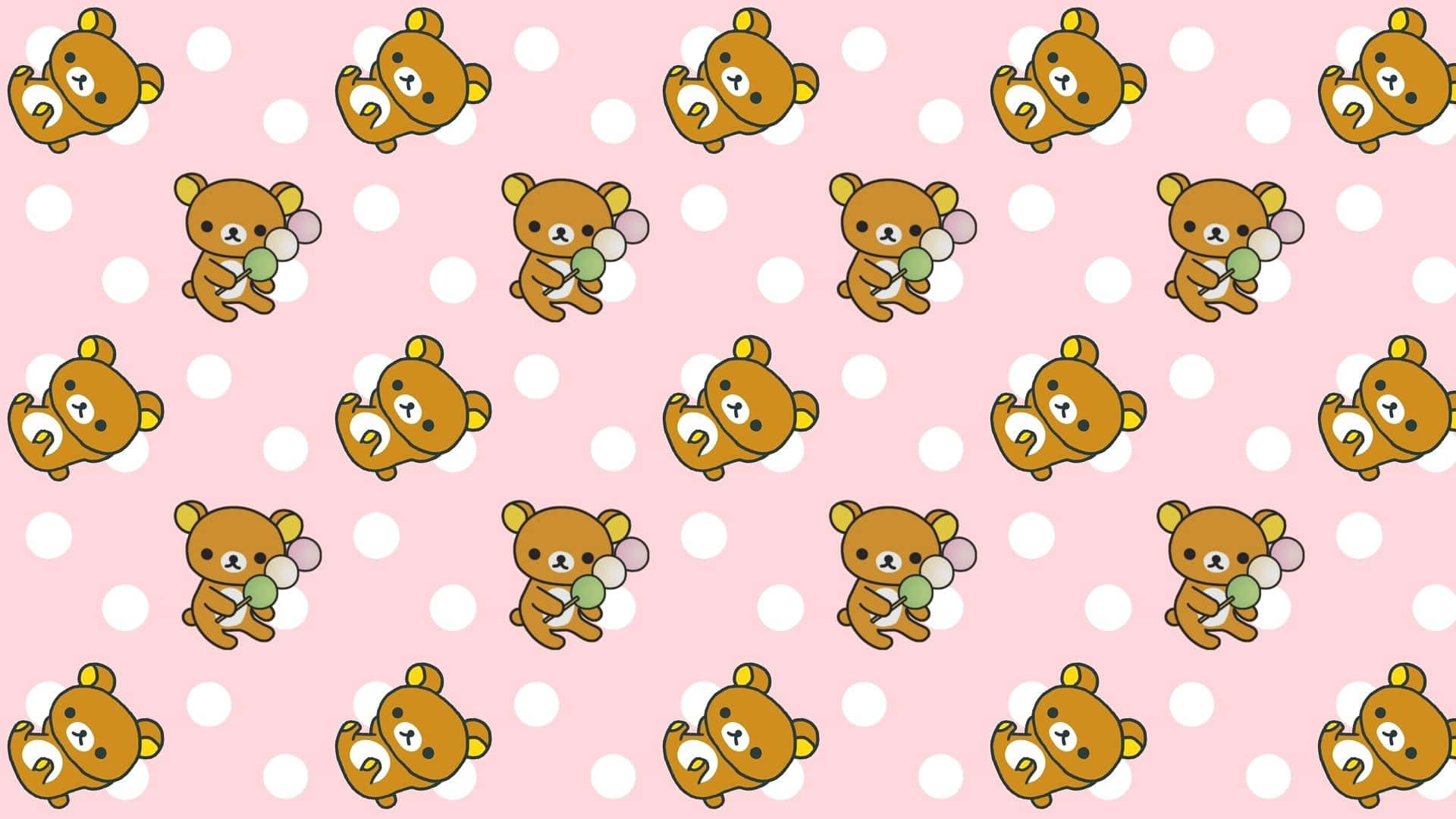 Get your daily dose of cuteness and kawaii vibes with this fluffy pink background.
