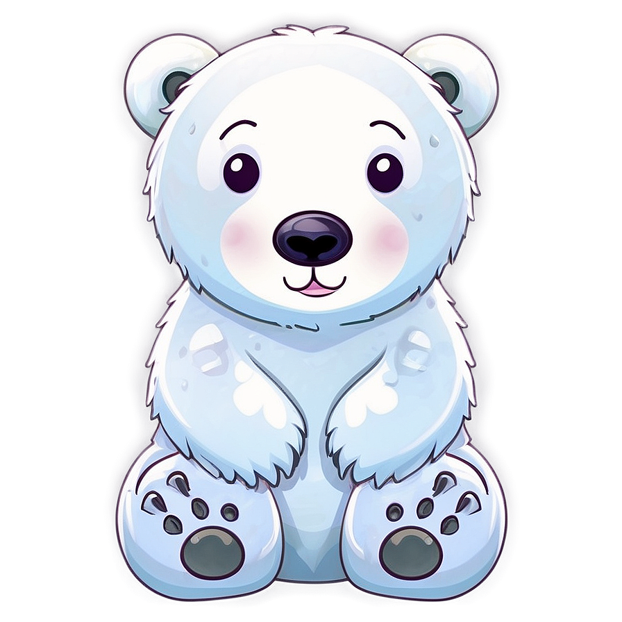 Download Kawaii Polar Bear Png 05062024 | Wallpapers.com