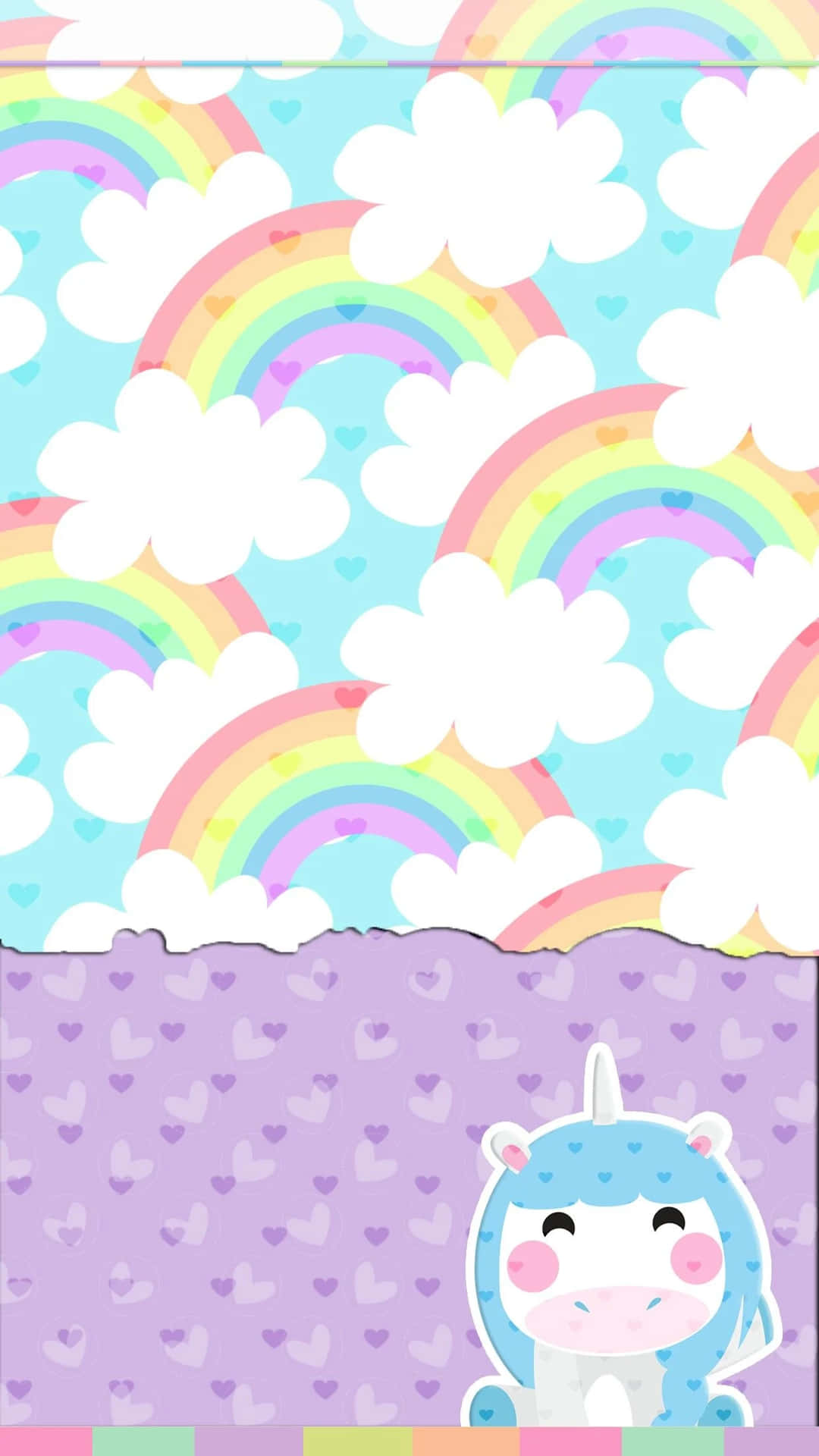 Cute Kawaii Rainbow Wallpaper Wallpaper