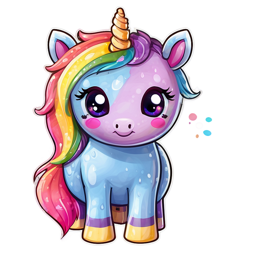 Download Kawaii Rainbow Unicorn Png 81 | Wallpapers.com