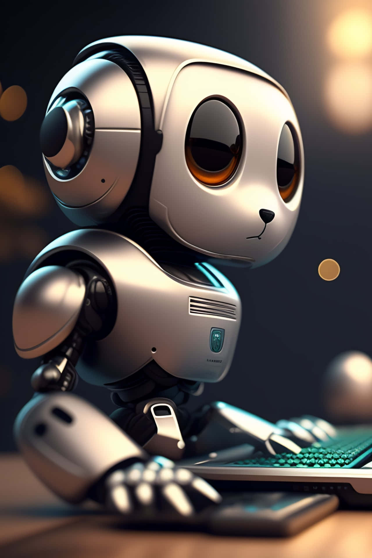 cute robot background