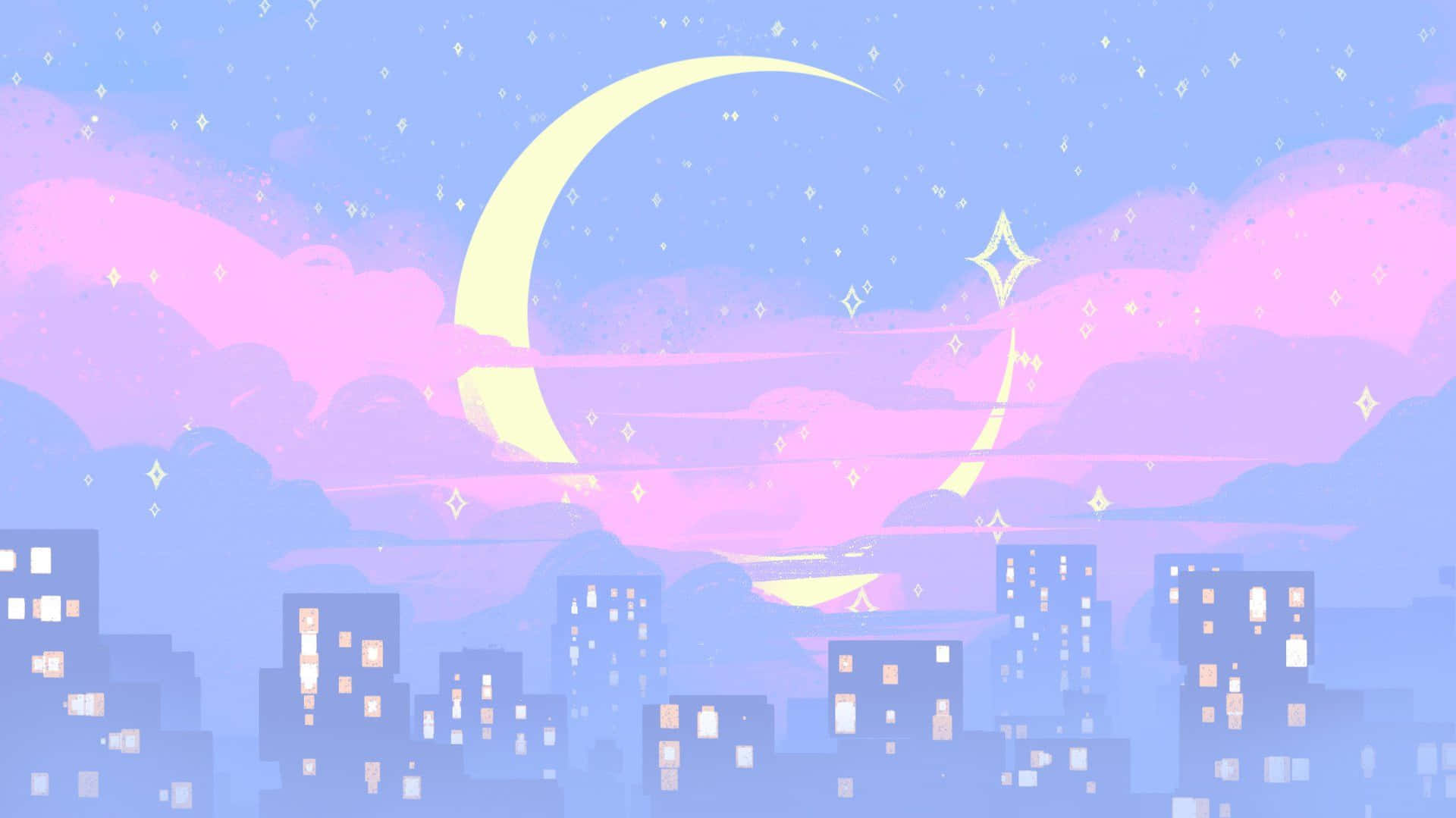 Explore the Adorable Universe with Kawaii Space Wallpaper