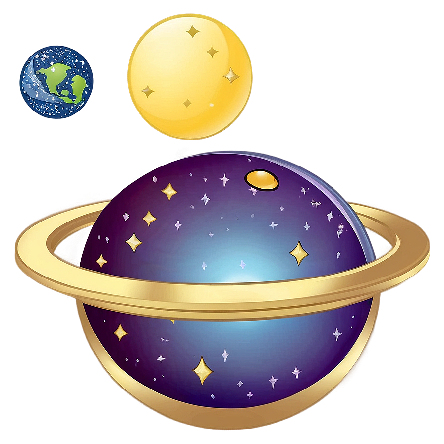 Download Kawaii Space Planets Png Rxk78 9435