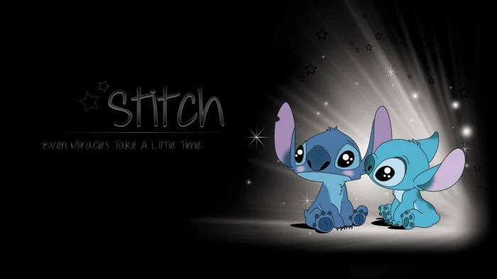 Kawaii Stitch With Shining Light
