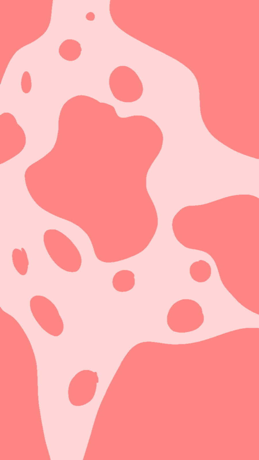 Adorable Kawaii Strawberry Cow soaking in the vibrant sunny fields Wallpaper